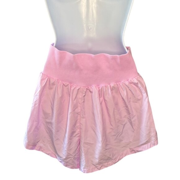 Free People Movement Carpe Diem Shorts Powder Pink Medium - Picture 3 of 6